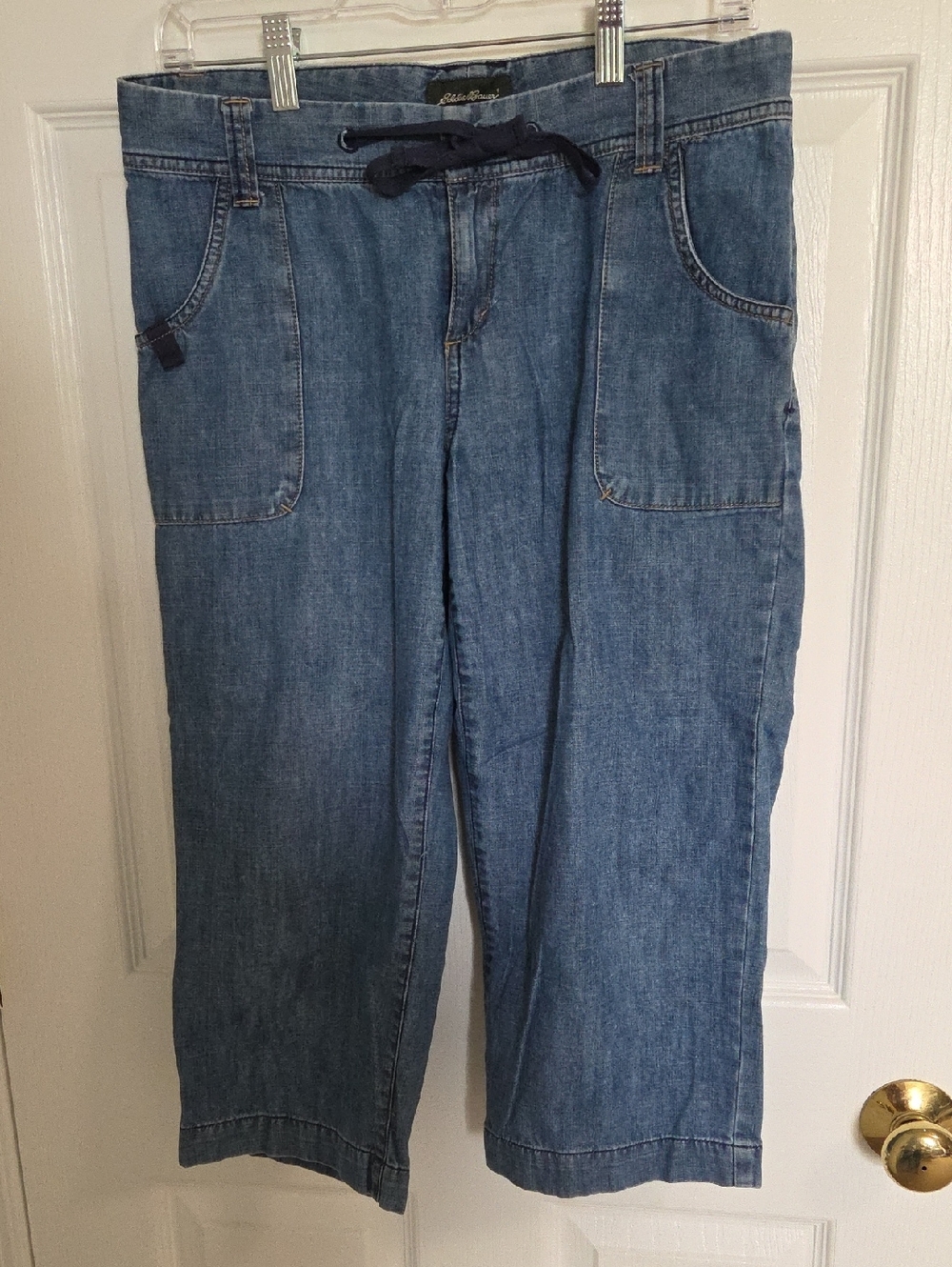 Eddie Bauer Blue Denim Capris